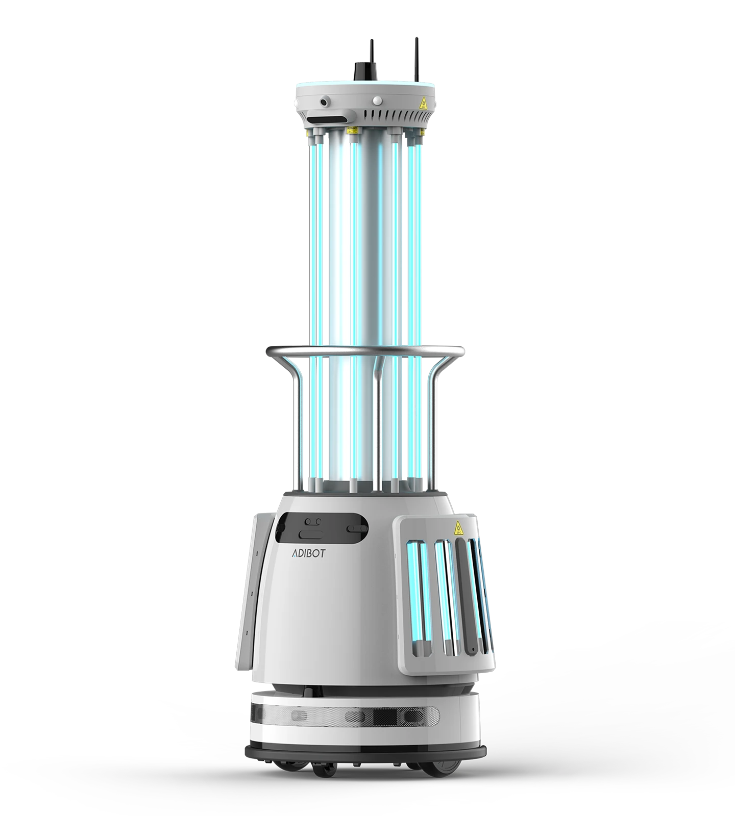 The A1 showing its upper and lower UV-C lamps