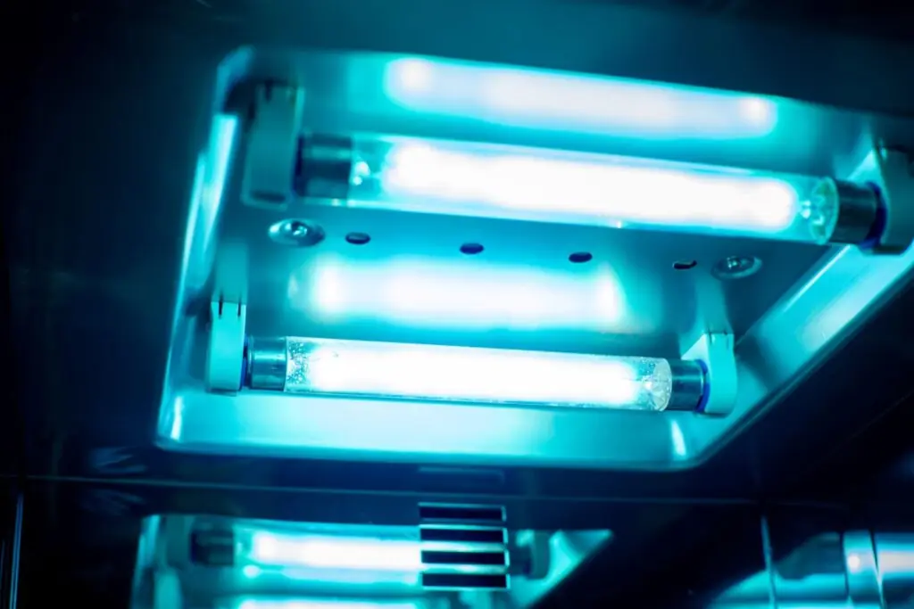 UV-C light being used in an HVAC system.